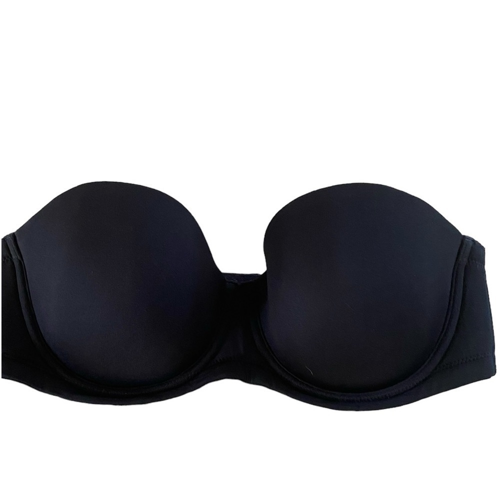 Wacoal black padded strapless bra size 38C